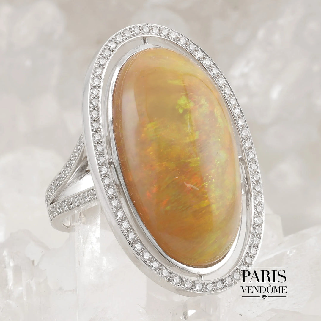 Bague Opale - Navette