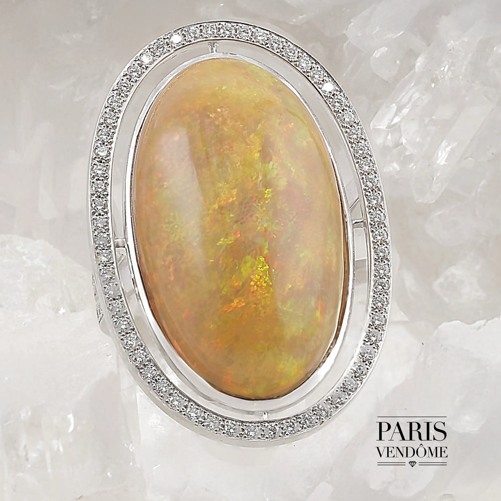 Bague Opale - Navette